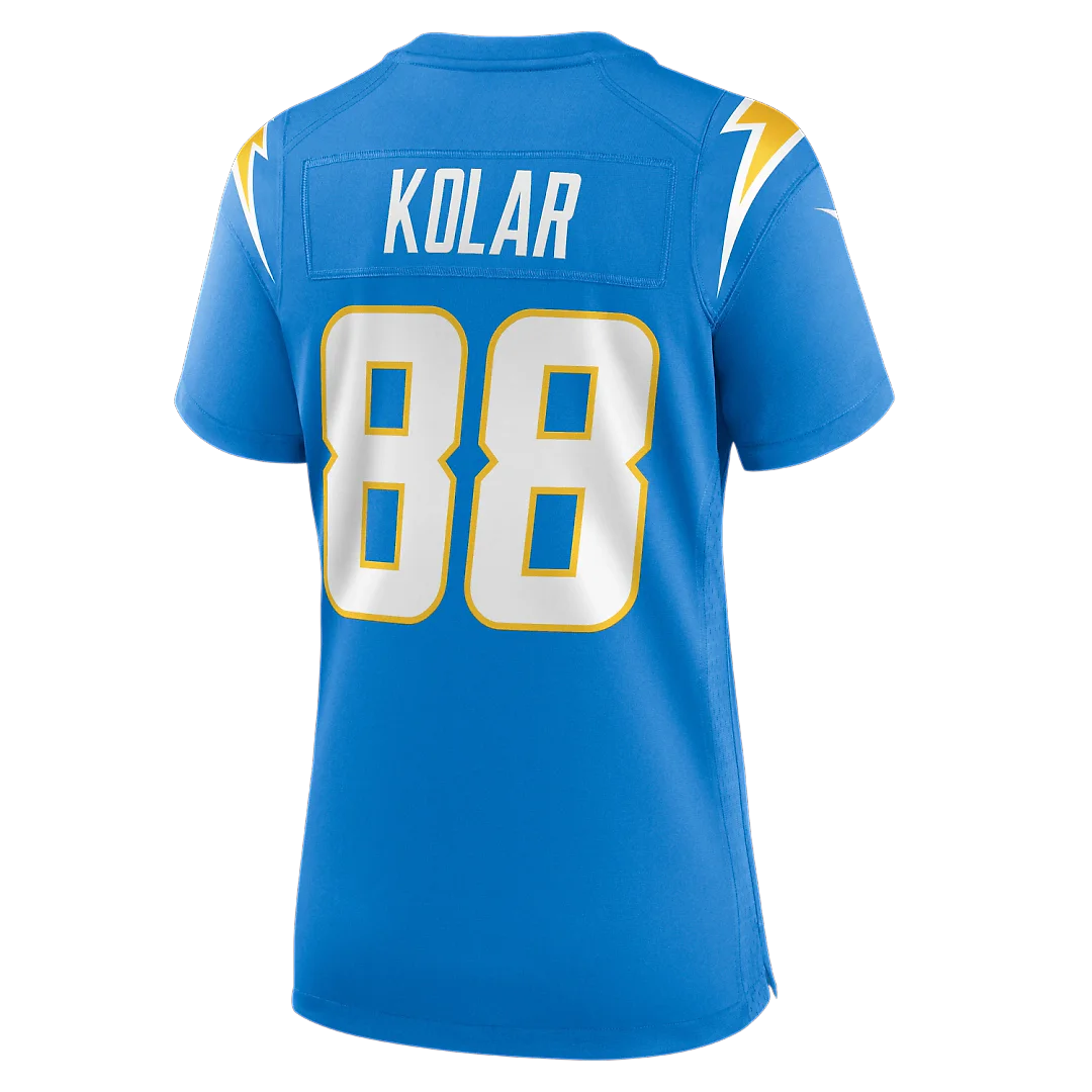 Zennovawear Charlie Kolar Los Angeles Chargers Women's Team Game Jersey - Powder Blue