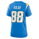Zennovawear Charlie Kolar Los Angeles Chargers Women's Team Game Jersey - Powder Blue
