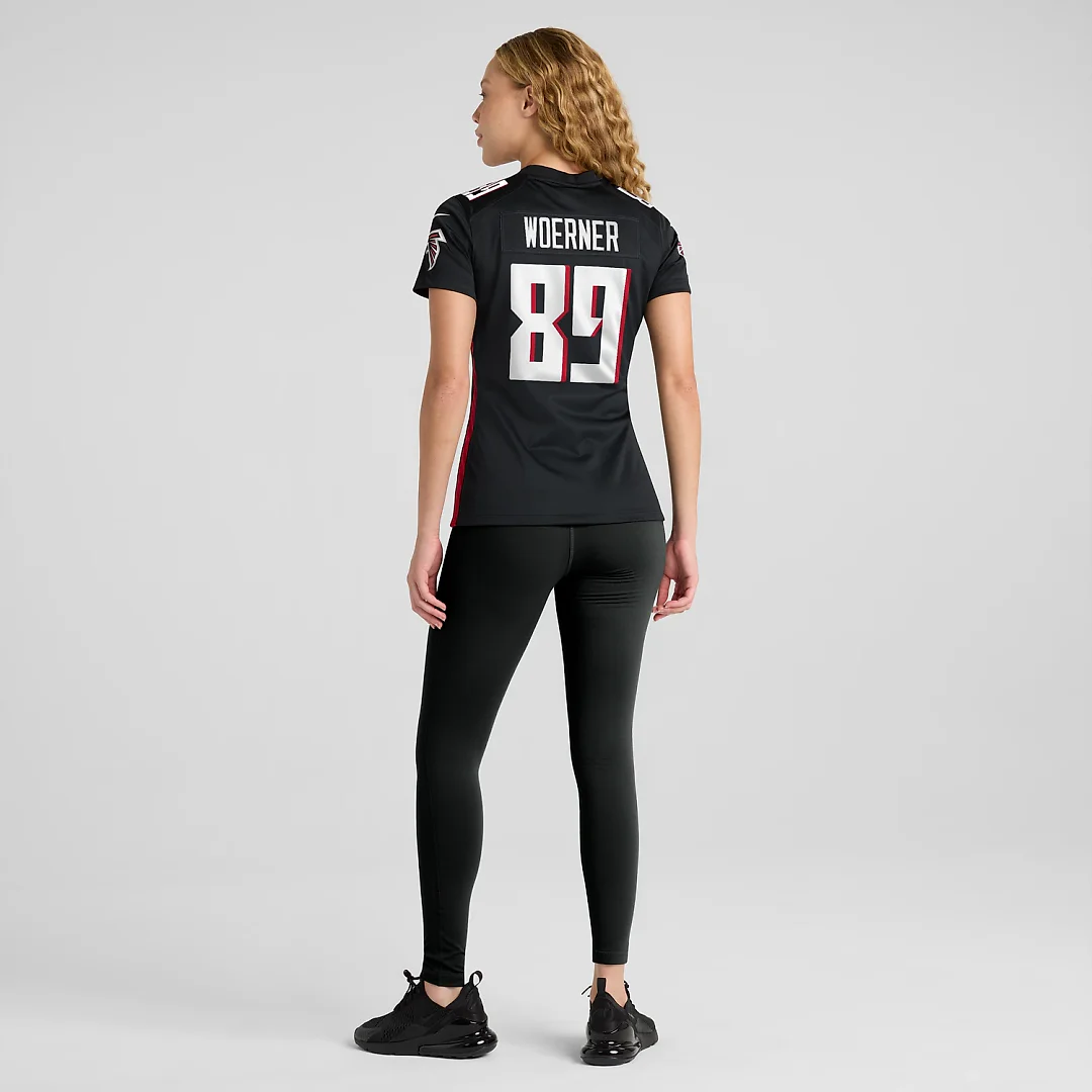 Zennovawear Charlie Woerner Atlanta Falcons Women's Game Jersey - Black