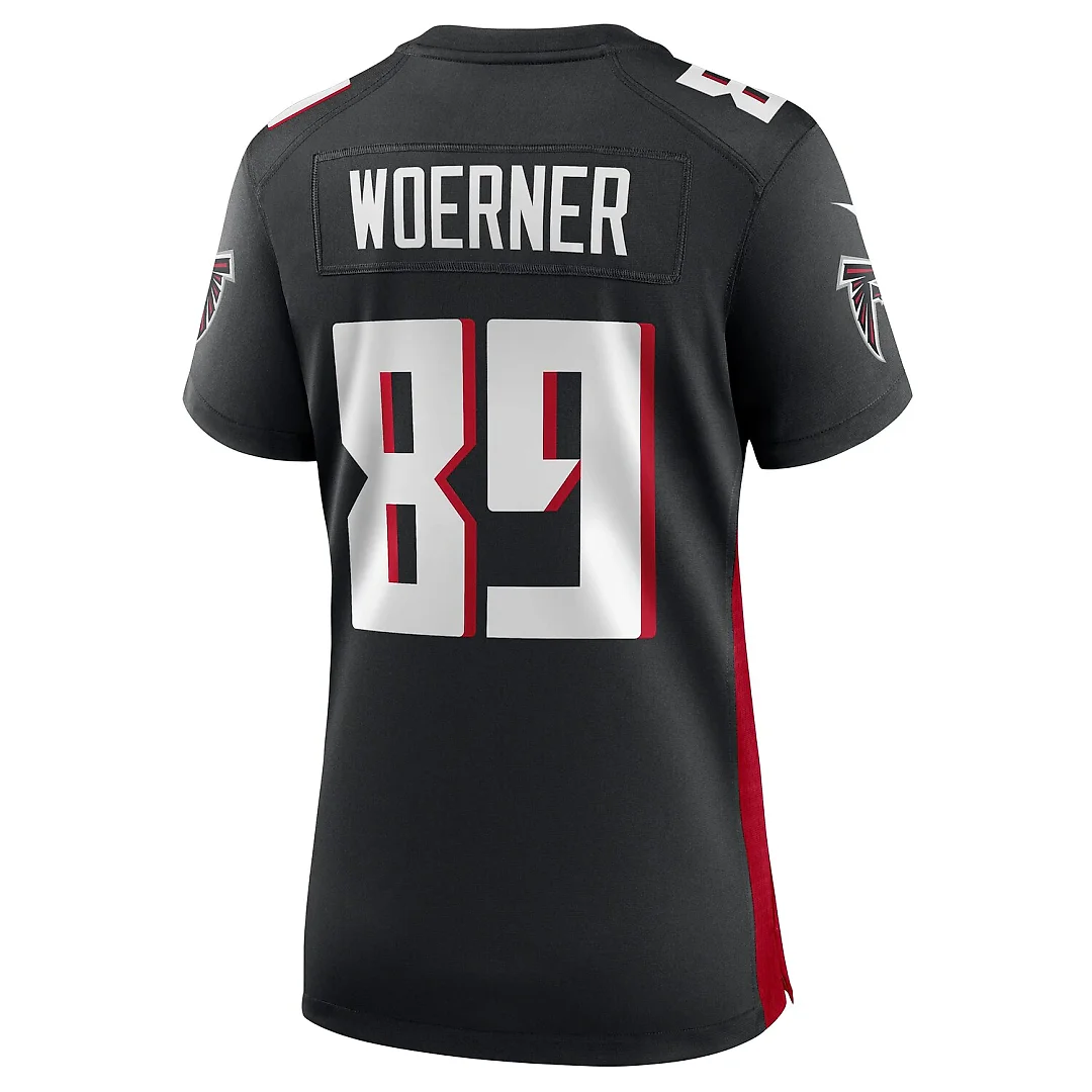 Zennovawear Charlie Woerner Atlanta Falcons Women's Game Jersey - Black