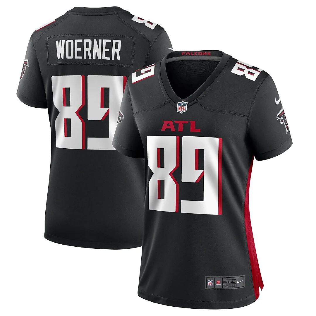 Zennovawear Charlie Woerner Atlanta Falcons Women's Game Jersey - Black