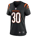 Zennovawear Chase Brown Cincinnati Bengals Women's Team Game Jersey - Black