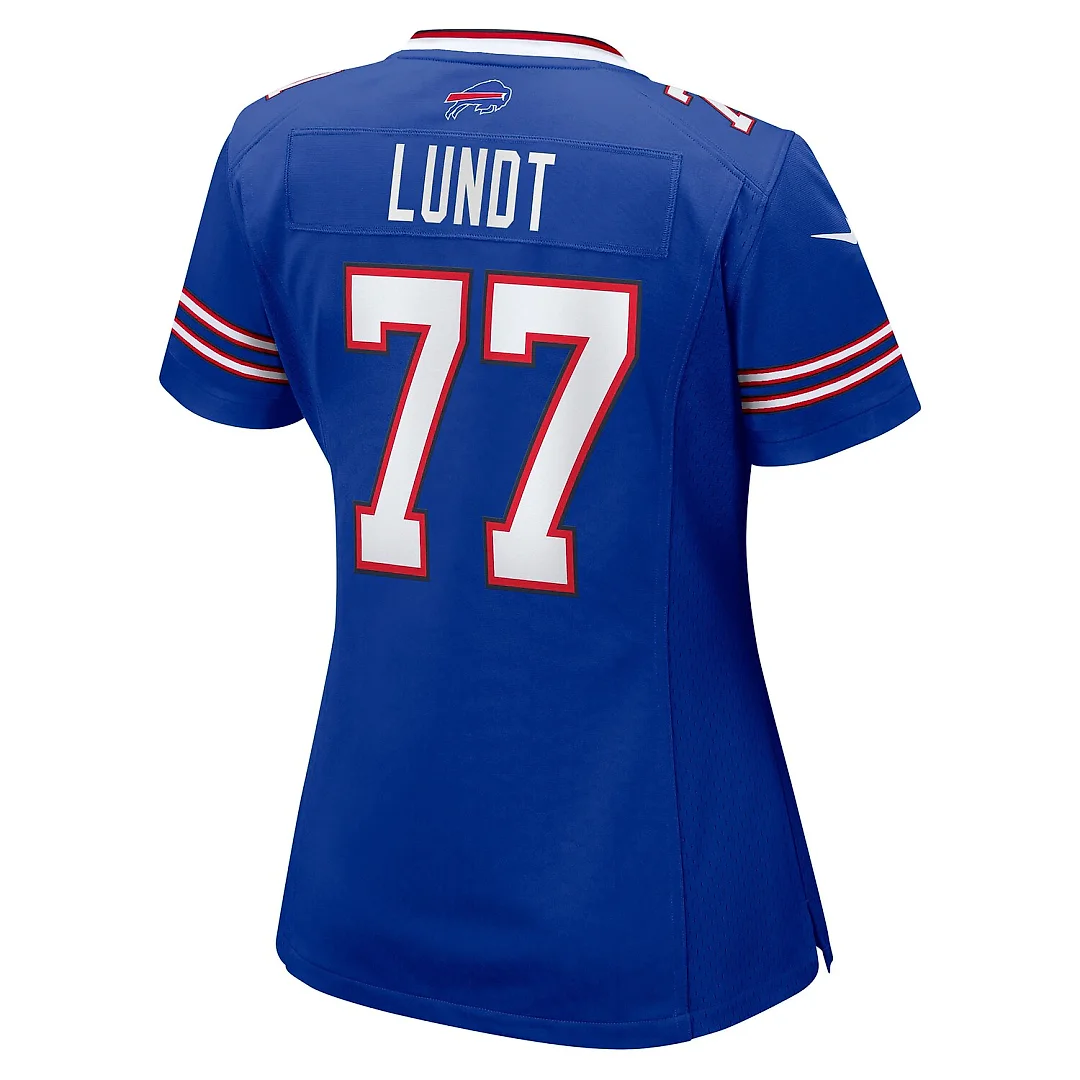 Zennovawear Chase Lundt Buffalo Bills Women's Team Game Jersey - Royal