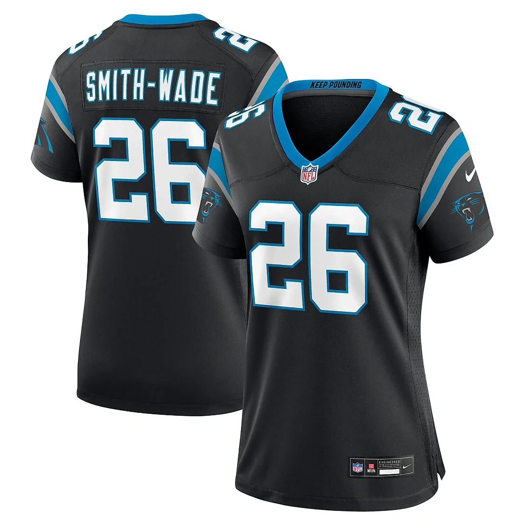 Zennovawear Chau Smith-Wade Carolina Panthers Women's Game Jersey - Black