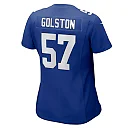 Zennovawear Chauncey Golston New York Giants Women's Team Game Jersey - Royal