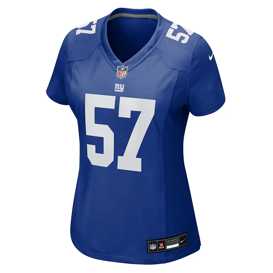 Zennovawear Chauncey Golston New York Giants Women's Team Game Jersey - Royal
