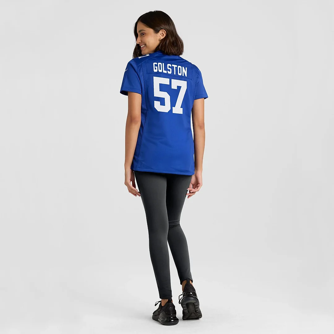 Zennovawear Chauncey Golston New York Giants Women's Team Game Jersey - Royal