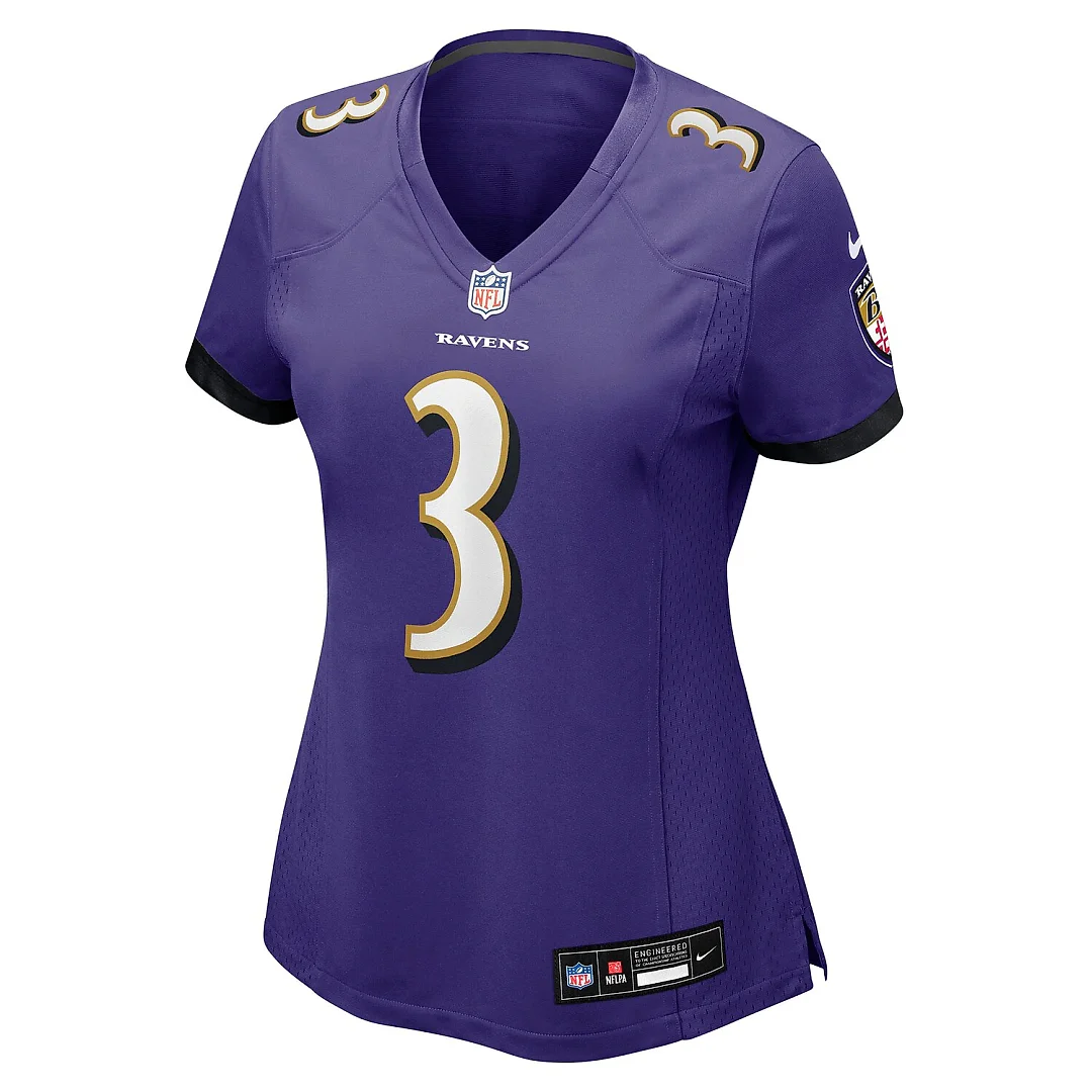 Zennovawear Chidobe Awuzie Baltimore Ravens Women's Team Game Jersey - Purple