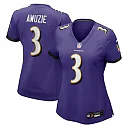 Zennovawear Chidobe Awuzie Baltimore Ravens Women's Team Game Jersey - Purple