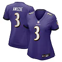 Zennovawear Chidobe Awuzie Baltimore Ravens Women's Team Game Jersey - Purple