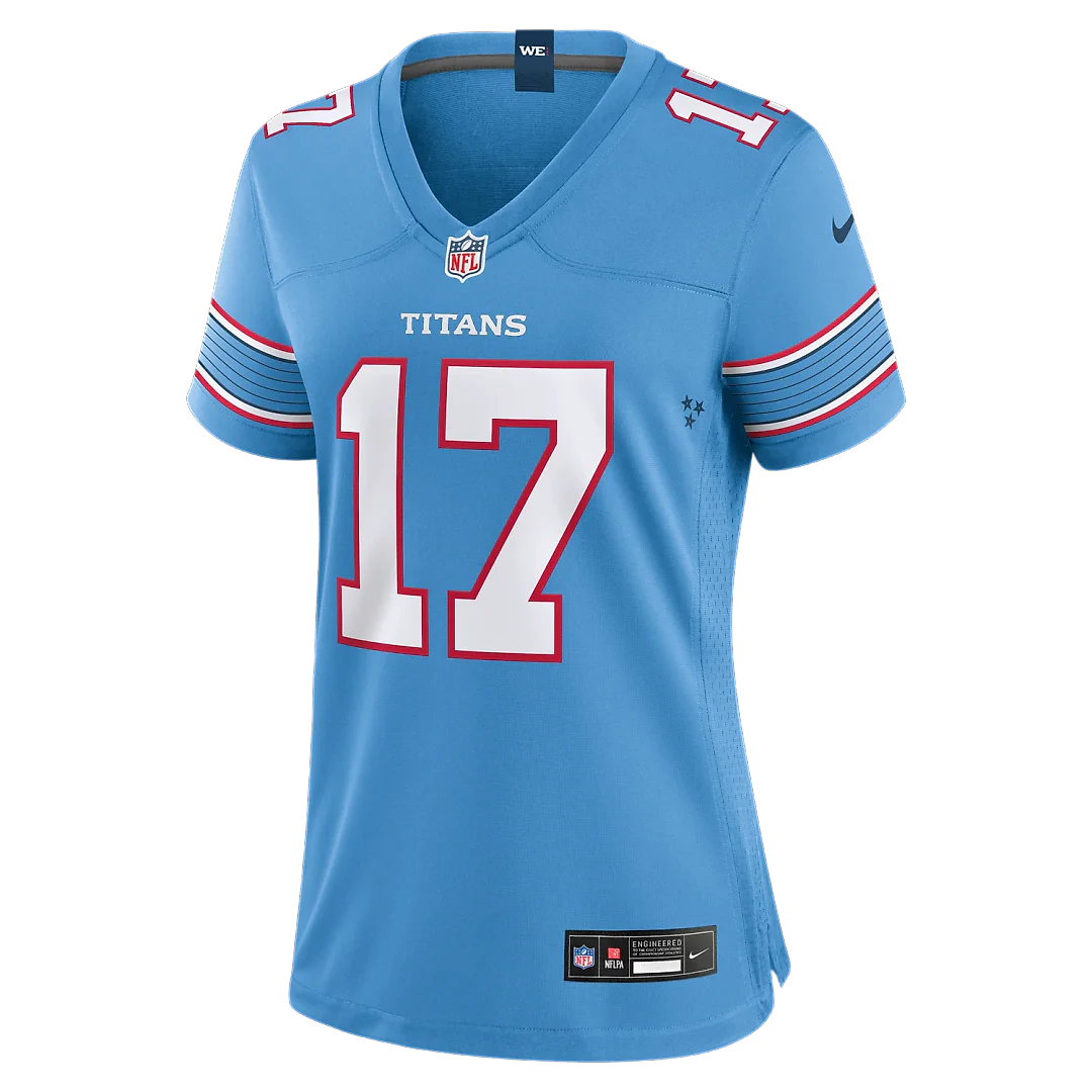 Zennovawear Chimere Dike Tennessee Titans Women's Team Game Jersey - Light Blue