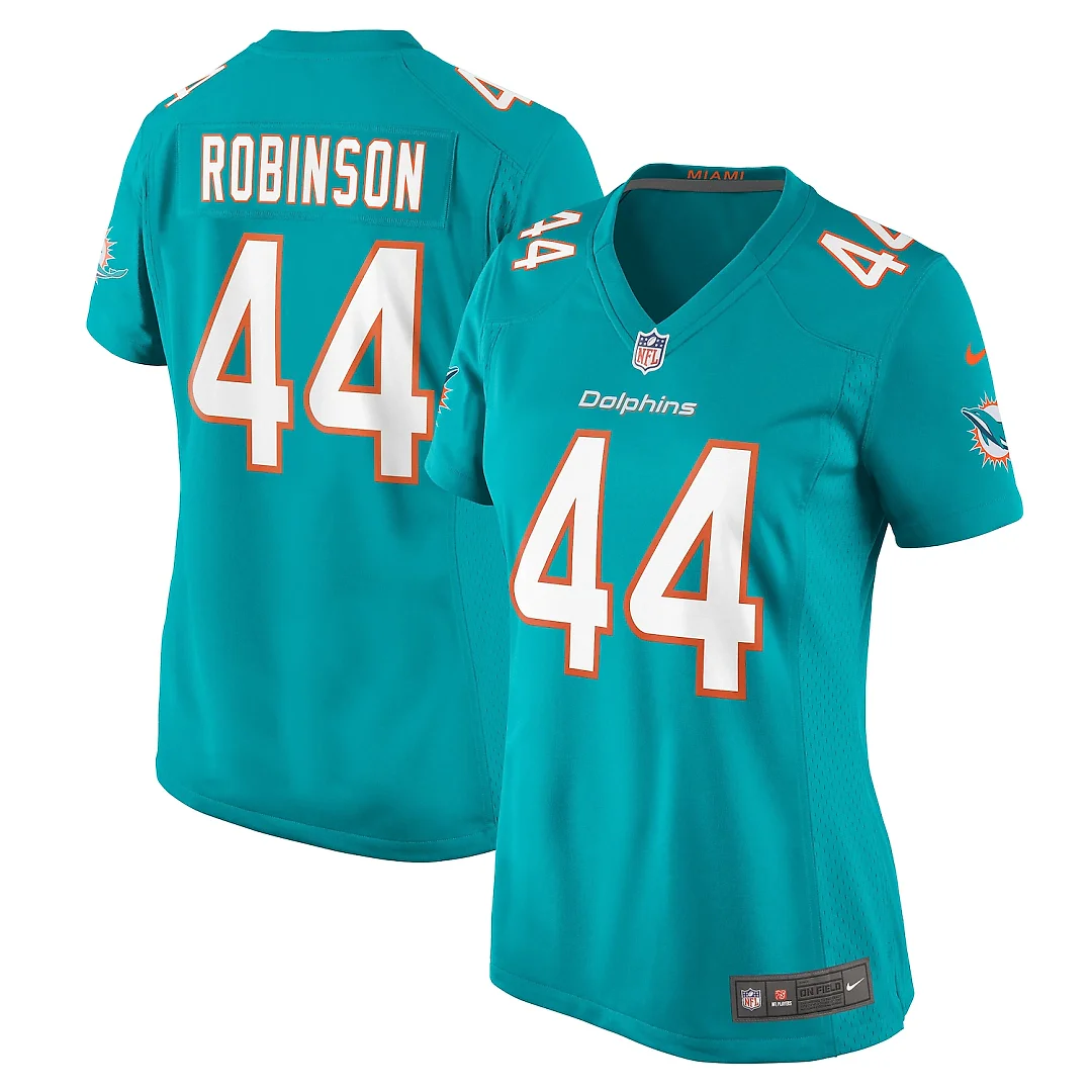 Zennovawear Chop Robinson Miami Dolphins Women's Game Jersey - Aqua