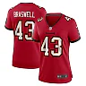 Zennovawear Chris Braswell Tampa Bay Buccaneers Women's Team Game Jersey - Red
