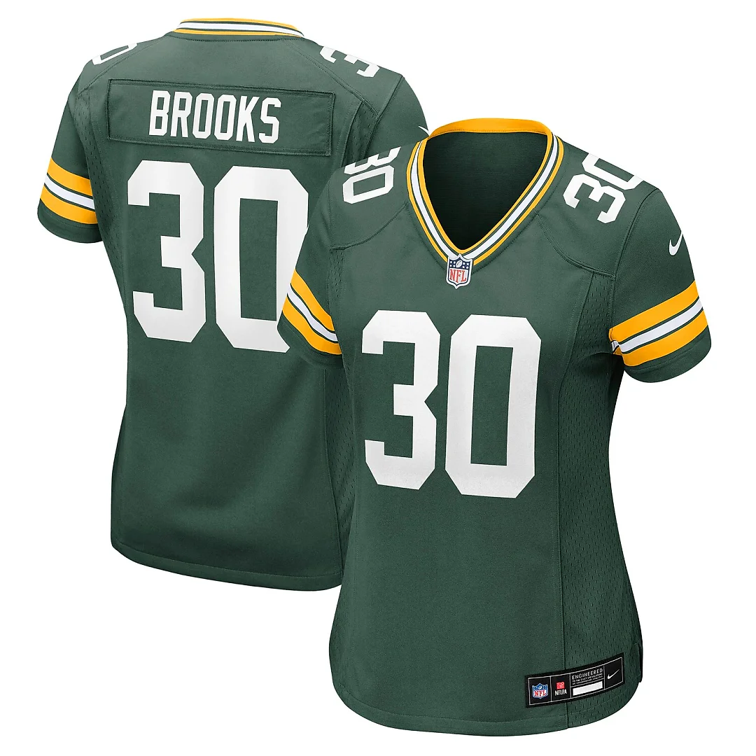 Zennovawear Chris Brooks Green Bay Packers Women's Team Game Jersey - Green