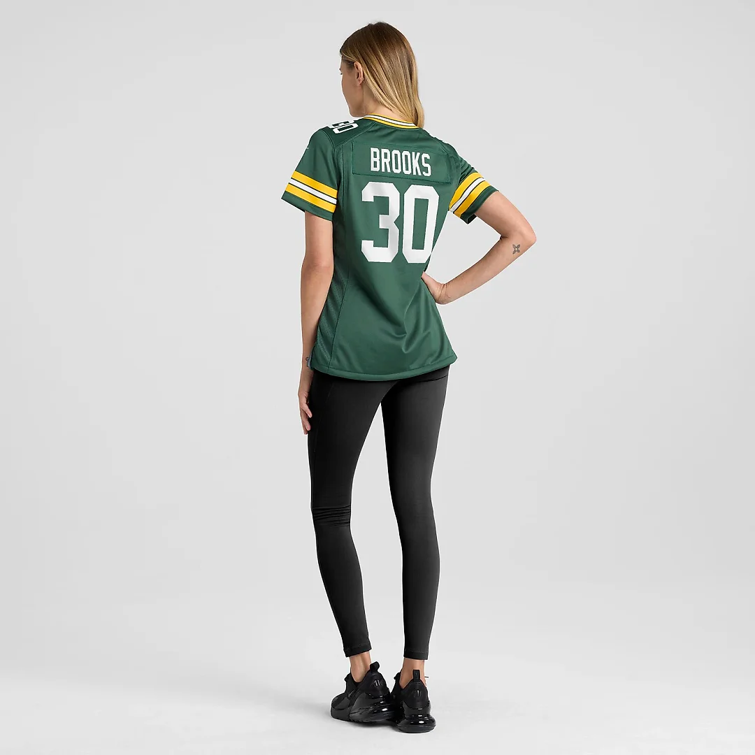 Zennovawear Chris Brooks Green Bay Packers Women's Team Game Jersey - Green