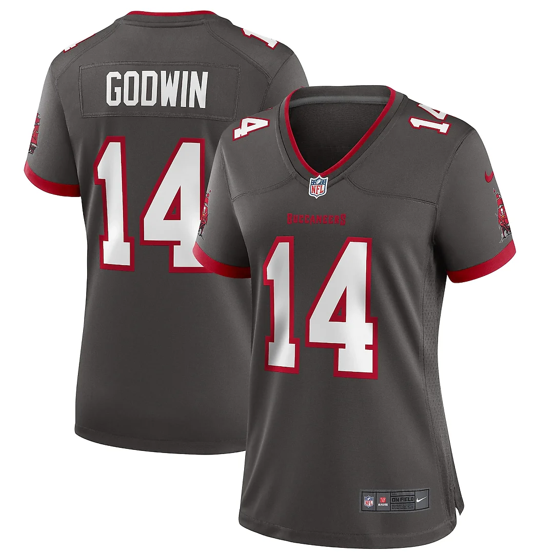 Zennovawear Chris Godwin Tampa Bay Buccaneers Women's Alternate Game Jersey - Pewter