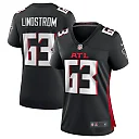 Zennovawear Chris Lindstrom Atlanta Falcons Women's Team Game Jersey - Black