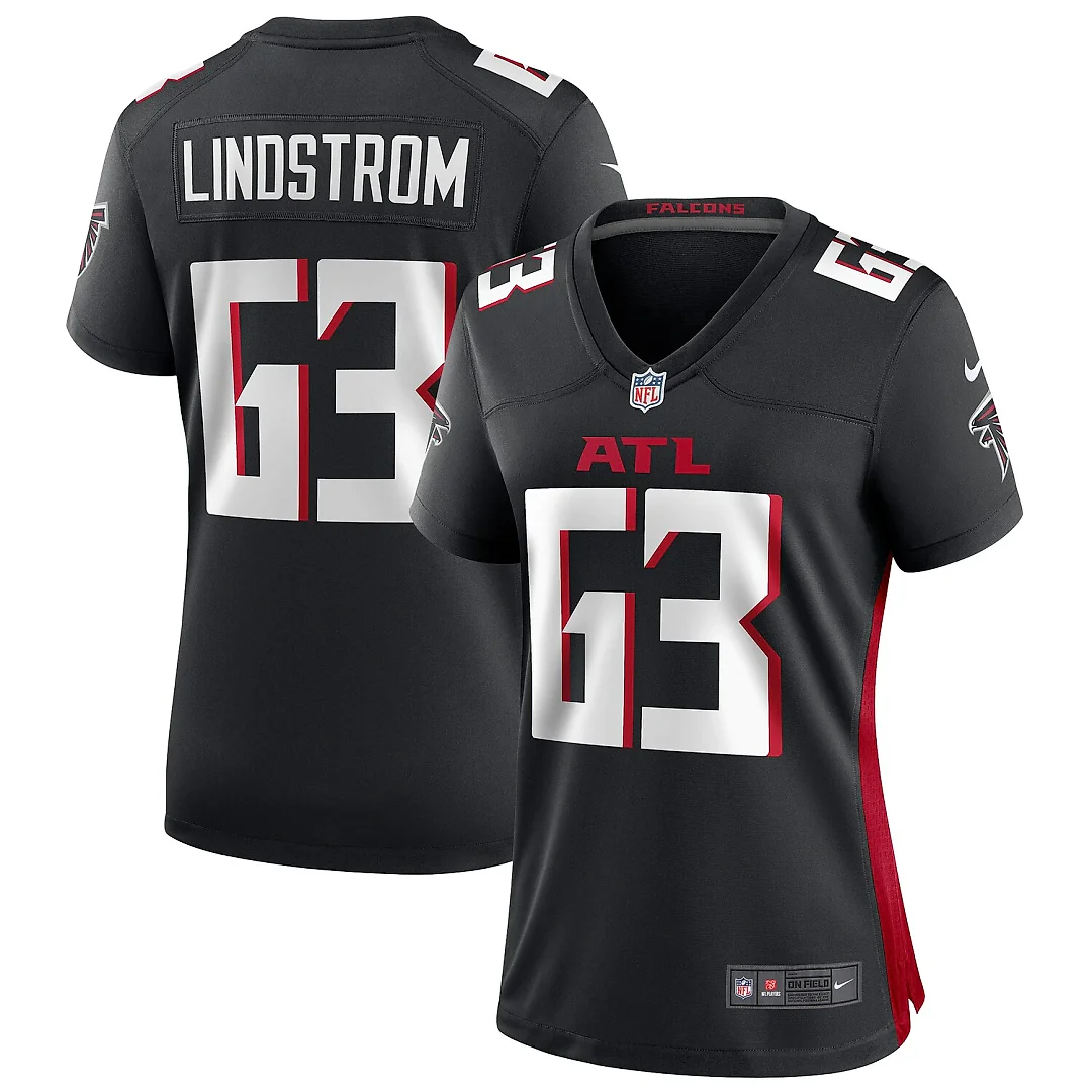 Zennovawear Chris Lindstrom Atlanta Falcons Women's Game Jersey - Black