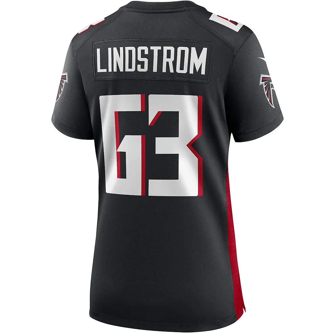 Zennovawear Chris Lindstrom Atlanta Falcons Women's Game Jersey - Black