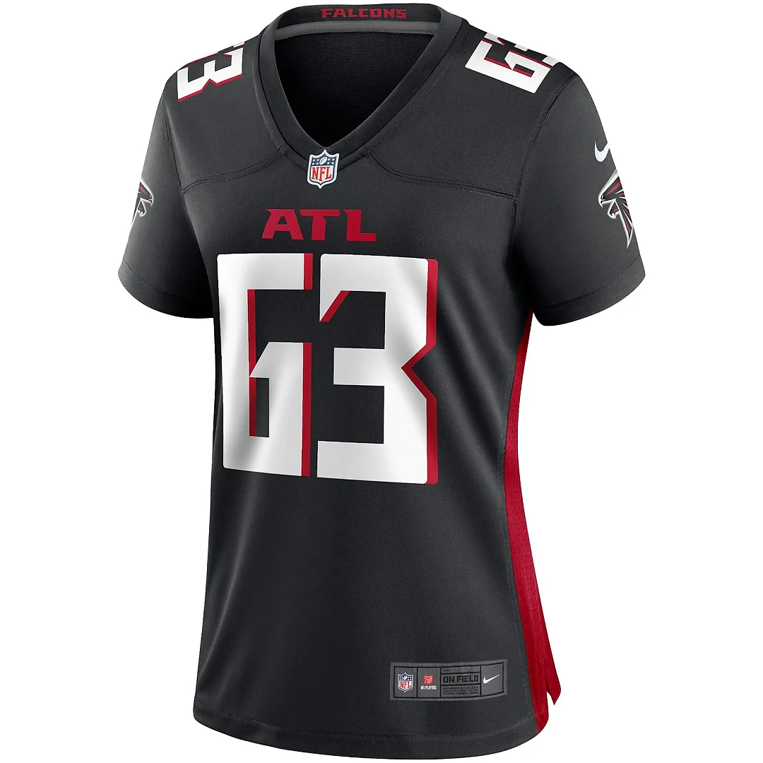 Zennovawear Chris Lindstrom Atlanta Falcons Women's Game Jersey - Black
