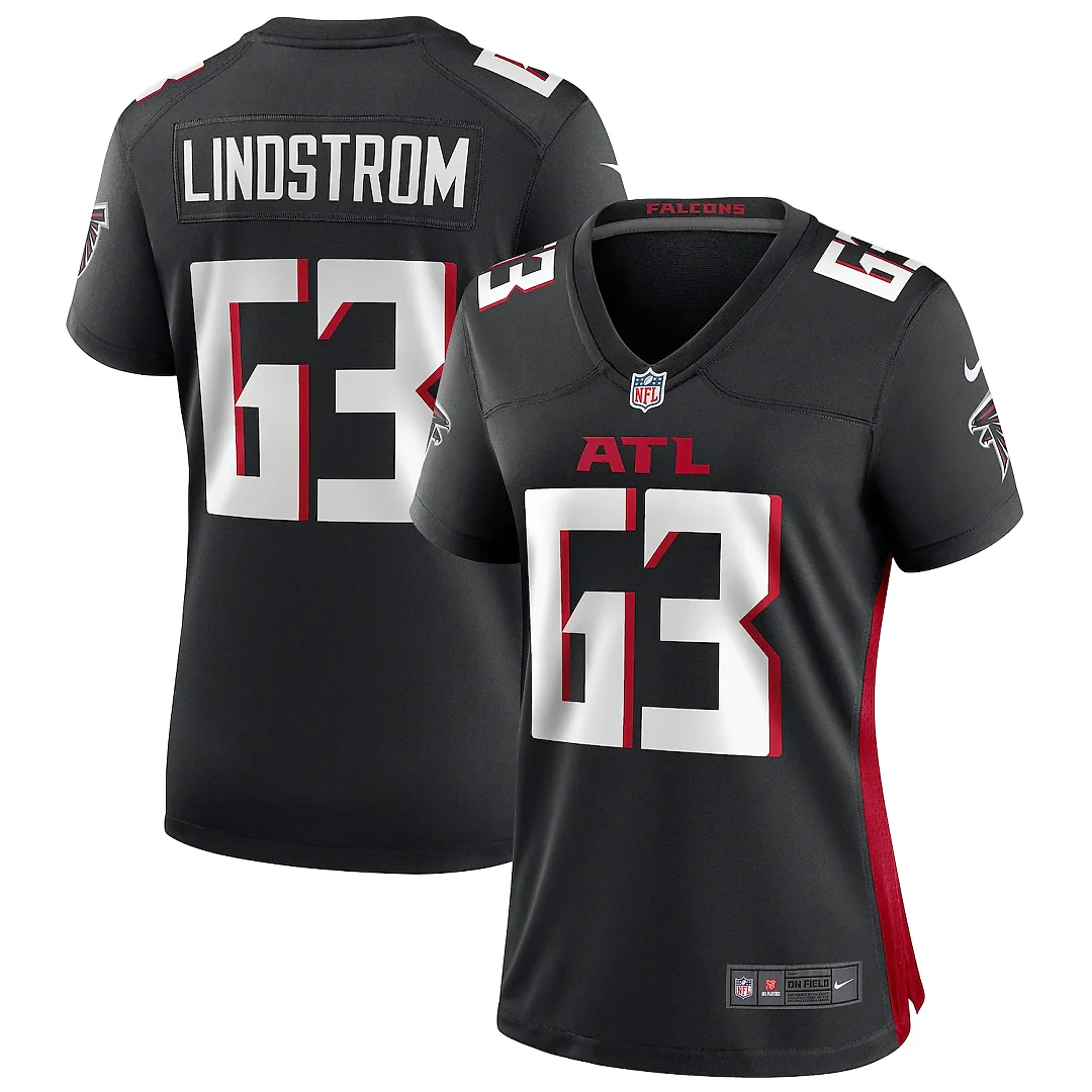Zennovawear Chris Lindstrom Atlanta Falcons Women's Game Jersey - Black