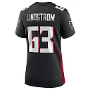 Zennovawear Chris Lindstrom Atlanta Falcons Women's Team Game Jersey - Black