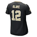 Zennovawear Chris Olave New Orleans Saints Women's Game Player Jersey - Black