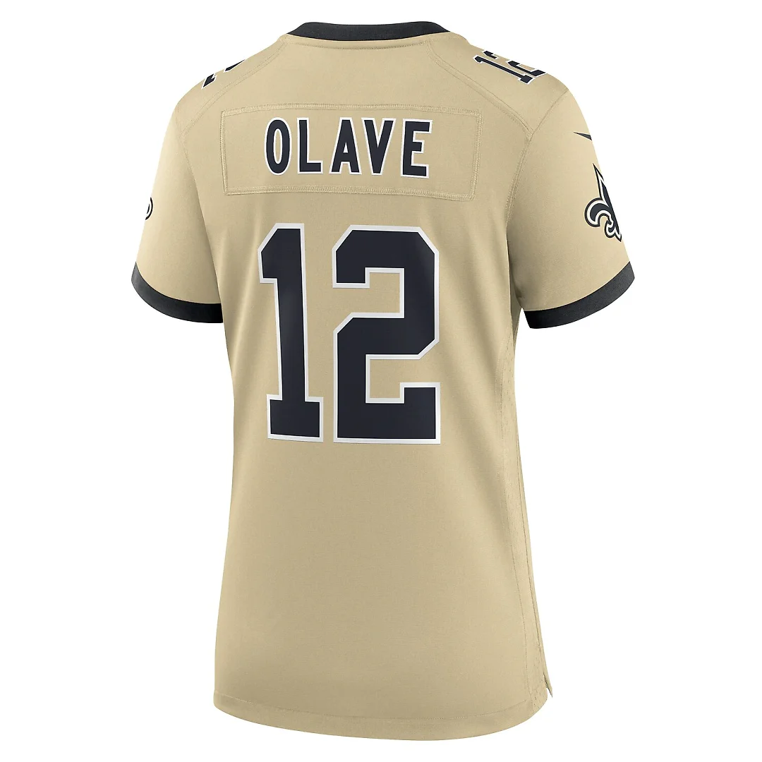 Zennovawear Chris Olave New Orleans Saints Women's Gameday Golds Alternate Game Player Jersey - Gold