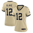 Zennovawear Chris Olave New Orleans Saints Women's Gameday Golds Alternate Game Player Jersey - Gold