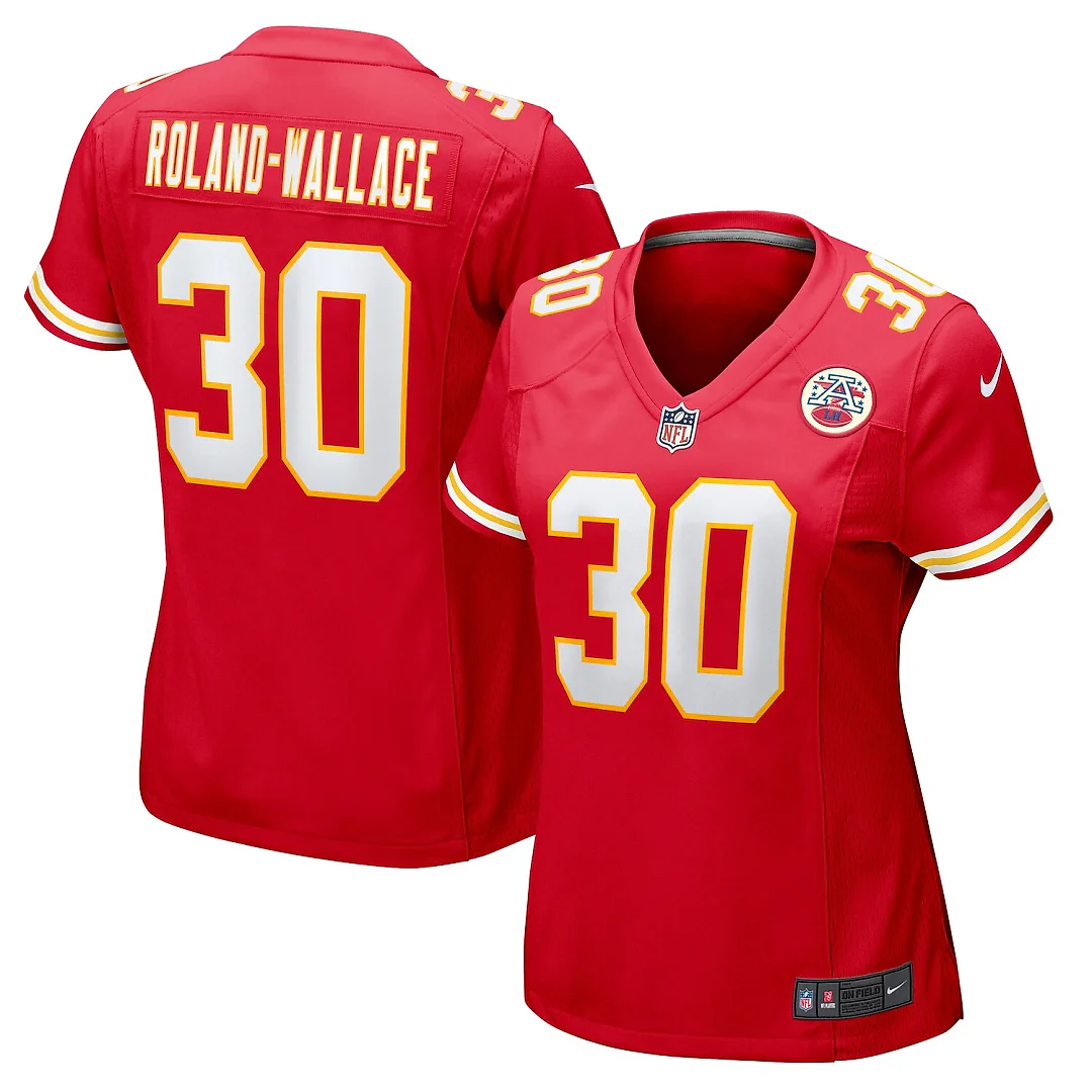 Zennovawear Chris Roland-Wallace Kansas City Chiefs Women's Game Jersey - Red