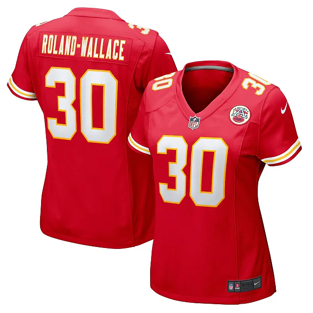 Zennovawear Chris Roland-Wallace Kansas City Chiefs Women's Game Jersey - Red