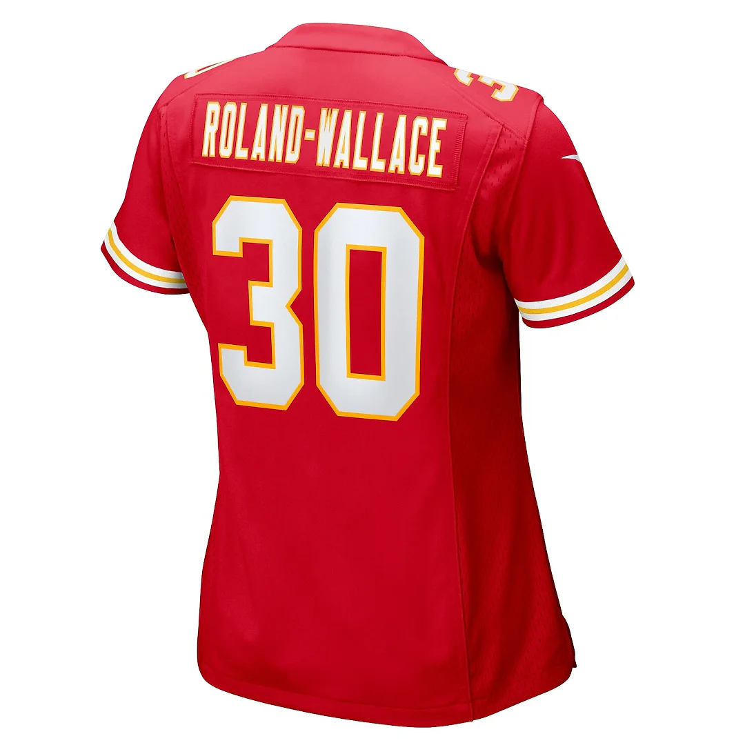 Zennovawear Chris Roland-Wallace Kansas City Chiefs Women's Game Jersey - Red