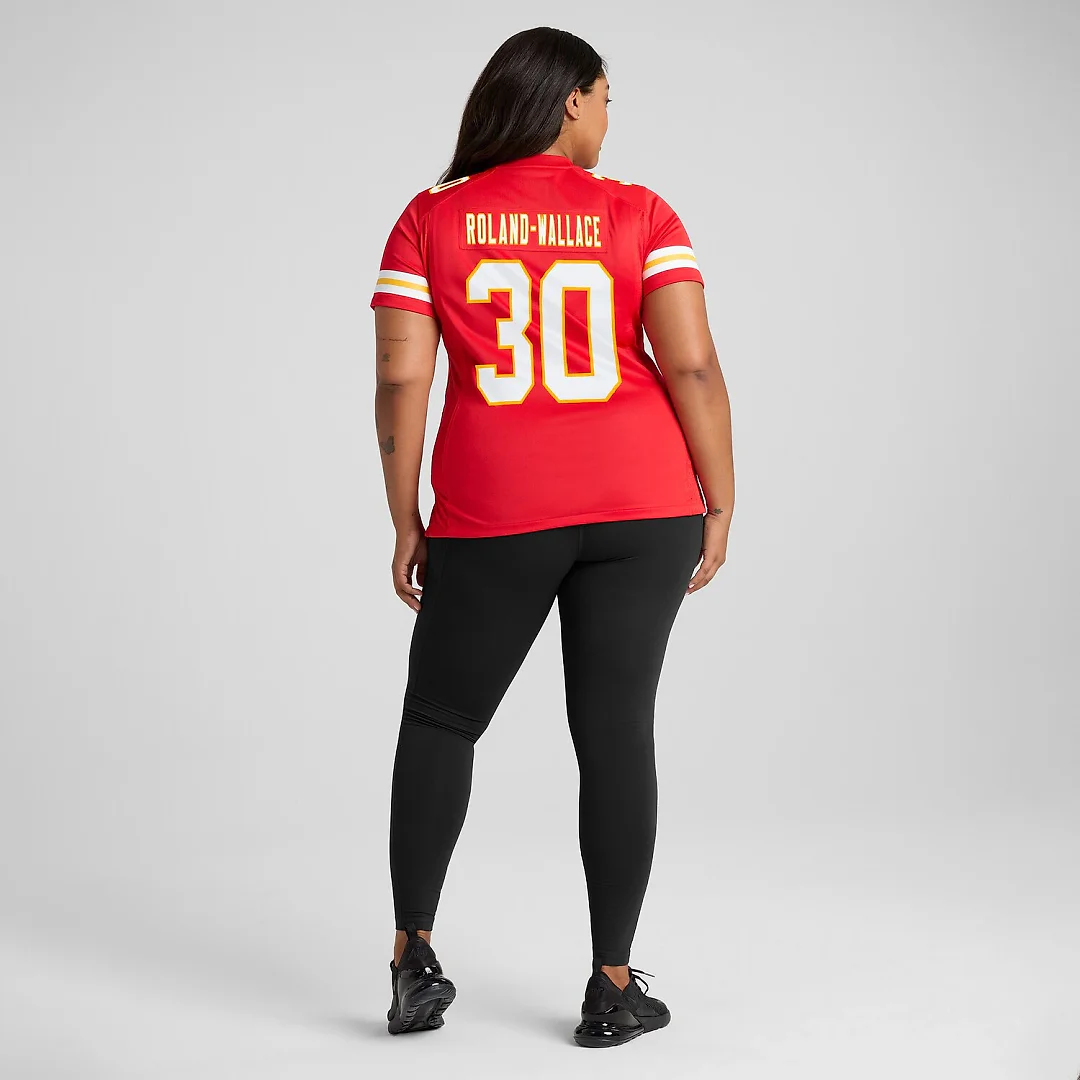 Zennovawear Chris Roland-Wallace Kansas City Chiefs Women's Game Jersey - Red