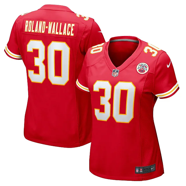 Zennovawear Chris Roland-Wallace Kansas City Chiefs Women's Game Jersey - Red