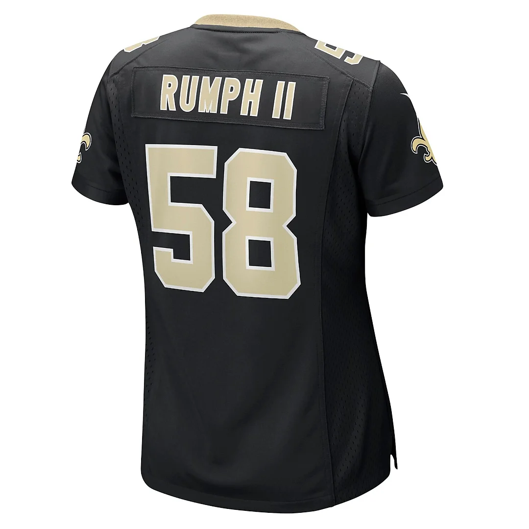 Zennovawear Chris Rumph II New Orleans Saints Women's Team Game Jersey - Black