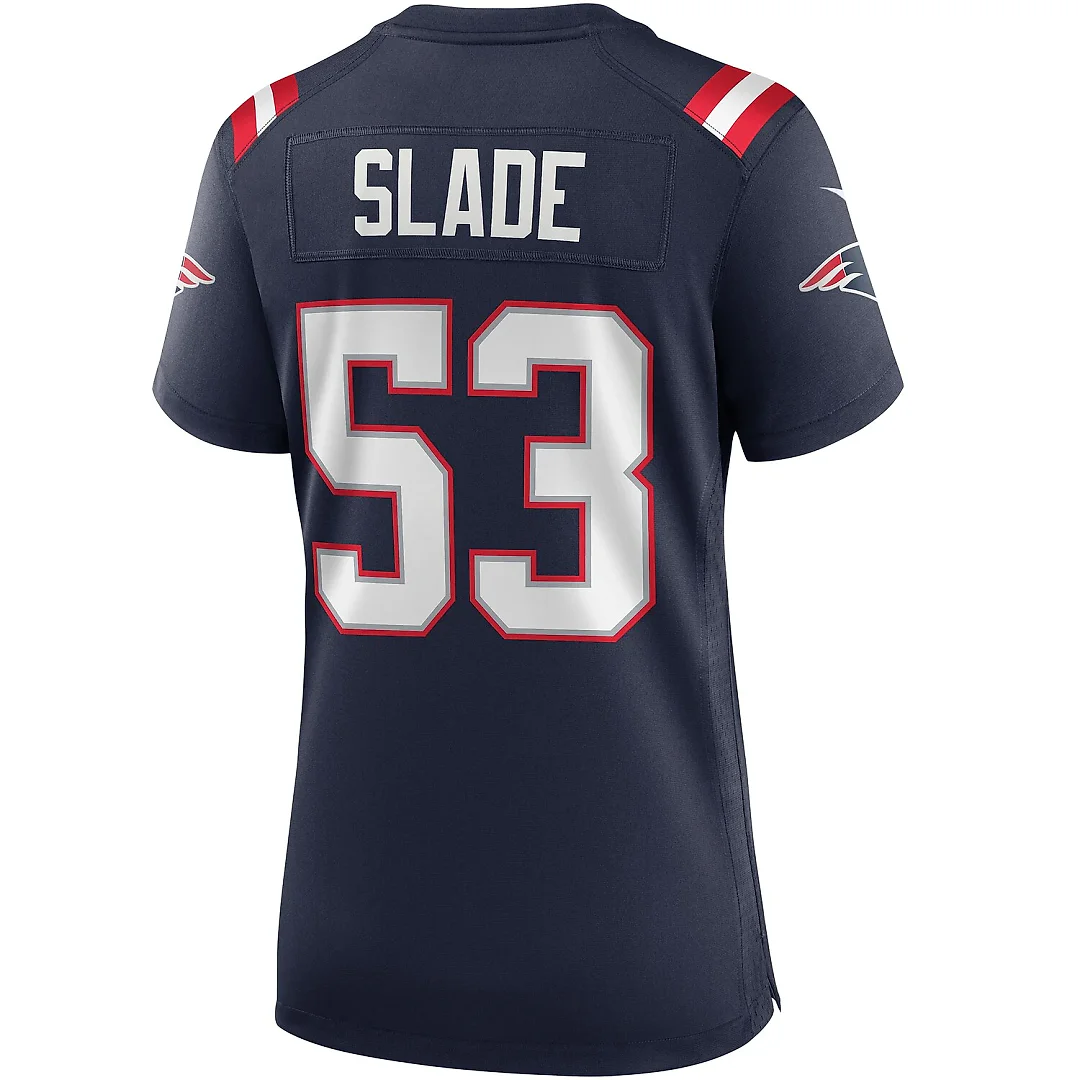 Zennovawear Chris Slade New England Patriots Women's Game Retired Player Jersey - Navy