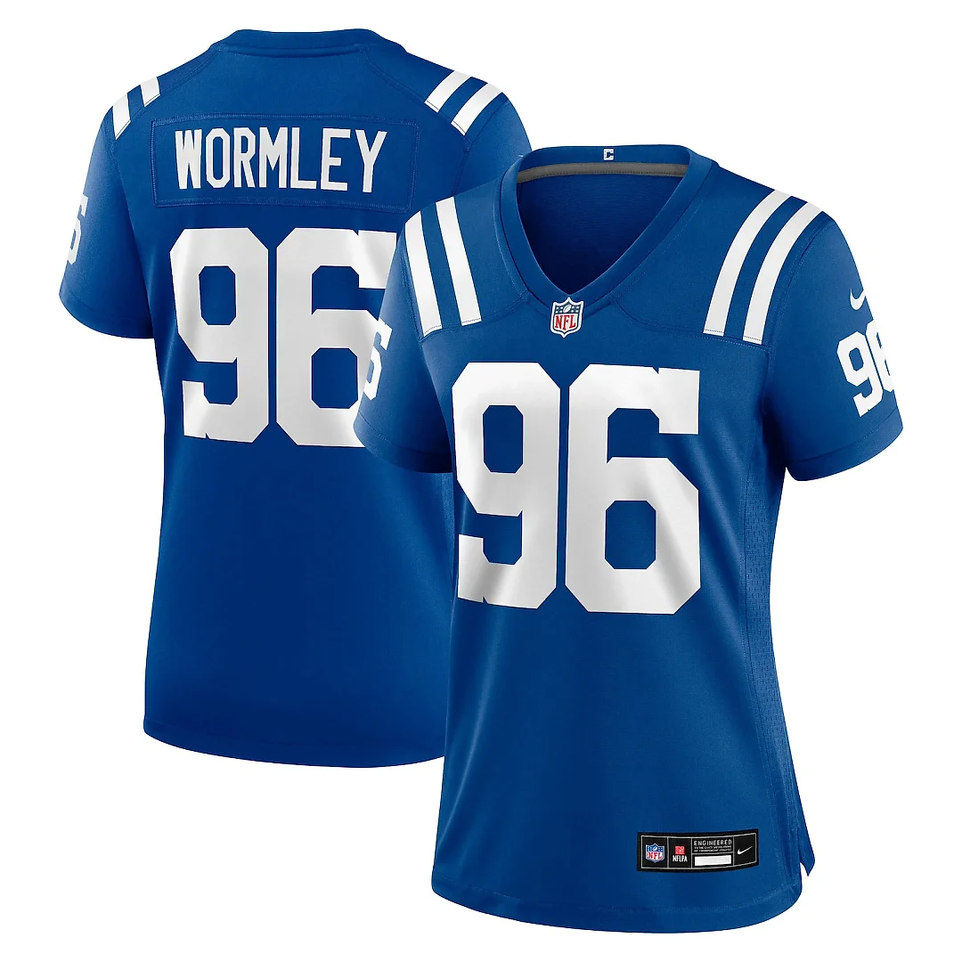 Zennovawear Chris Wormley Indianapolis Colts Women's Team Game Jersey - Royal