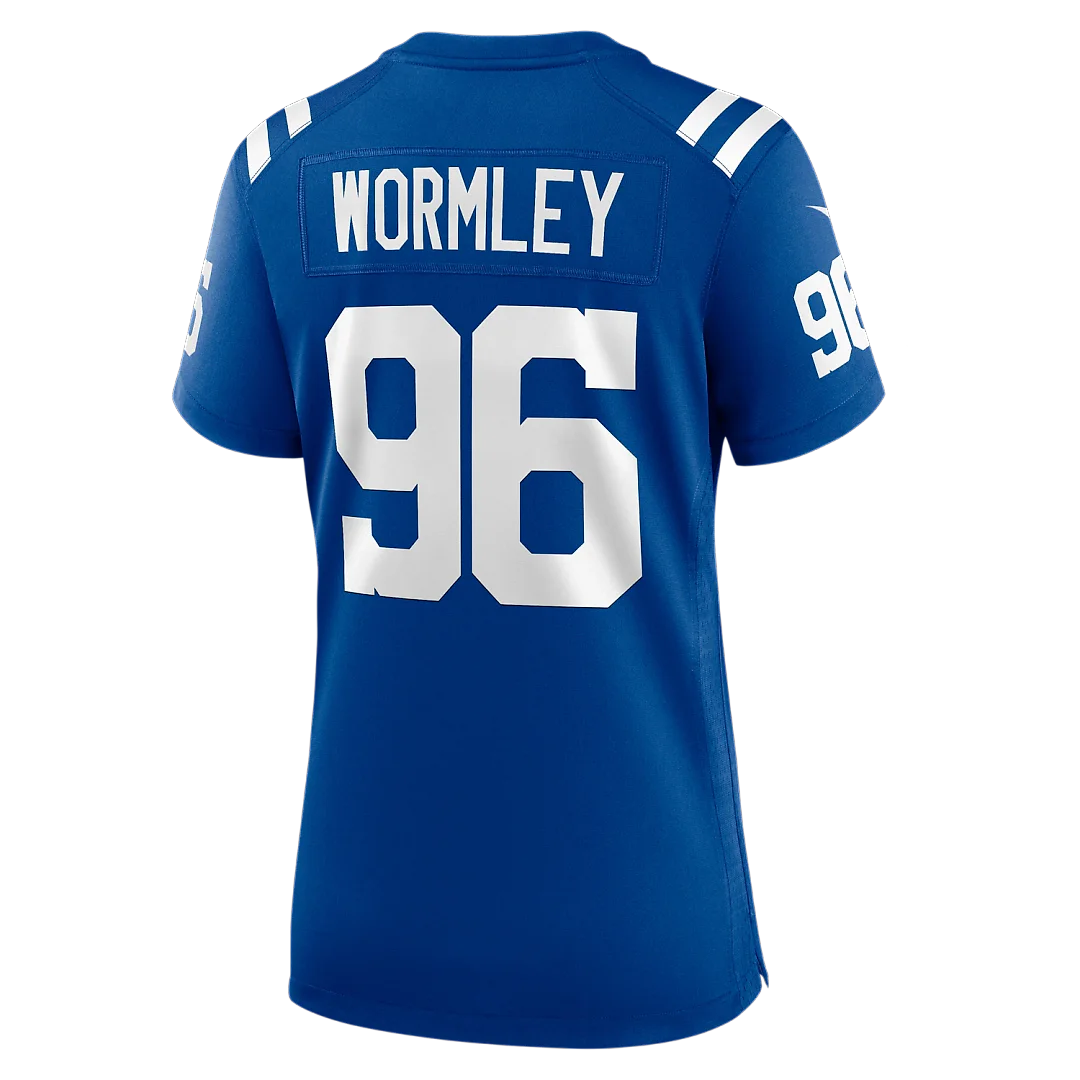Zennovawear Chris Wormley Indianapolis Colts Women's Team Game Jersey - Royal