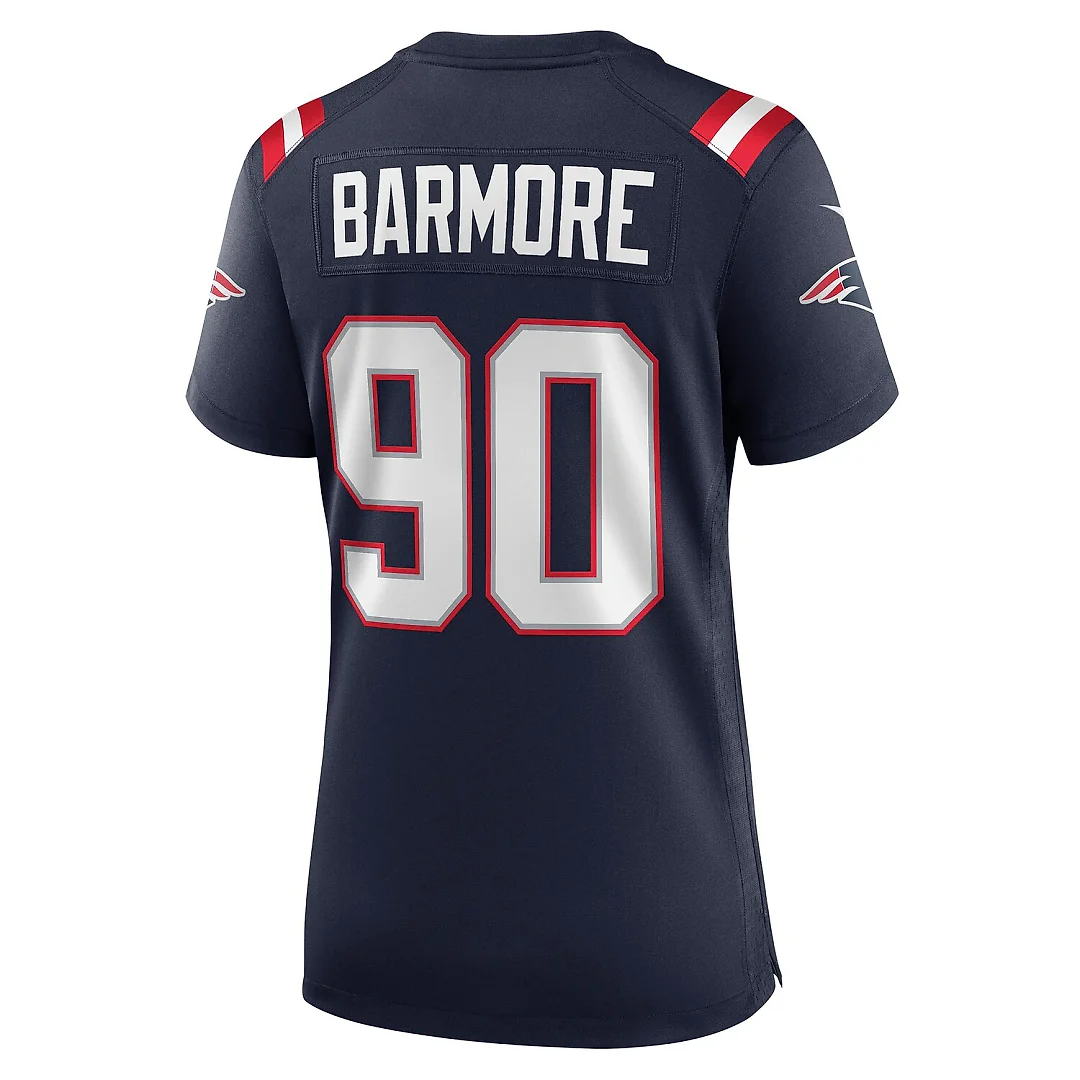 Zennovawear Christian Barmore New England Patriots Women's Game Jersey - Navy