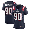 Zennovawear Christian Barmore New England Patriots Women's Game Jersey - Navy