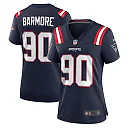 Zennovawear Christian Barmore New England Patriots Women's Game Jersey - Navy