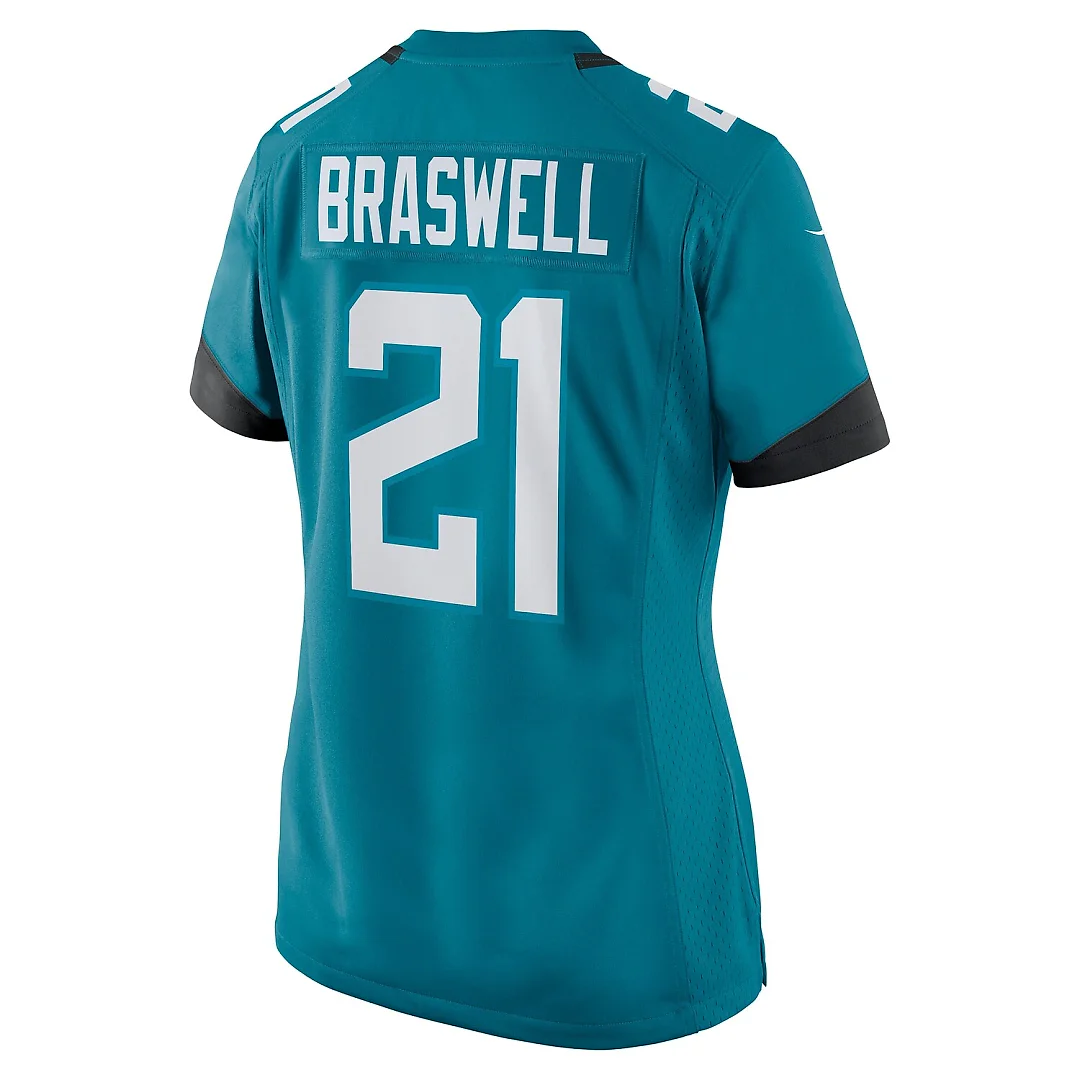 Zennovawear Christian Braswell Jacksonville Jaguars Women's Team Game Jersey - Teal
