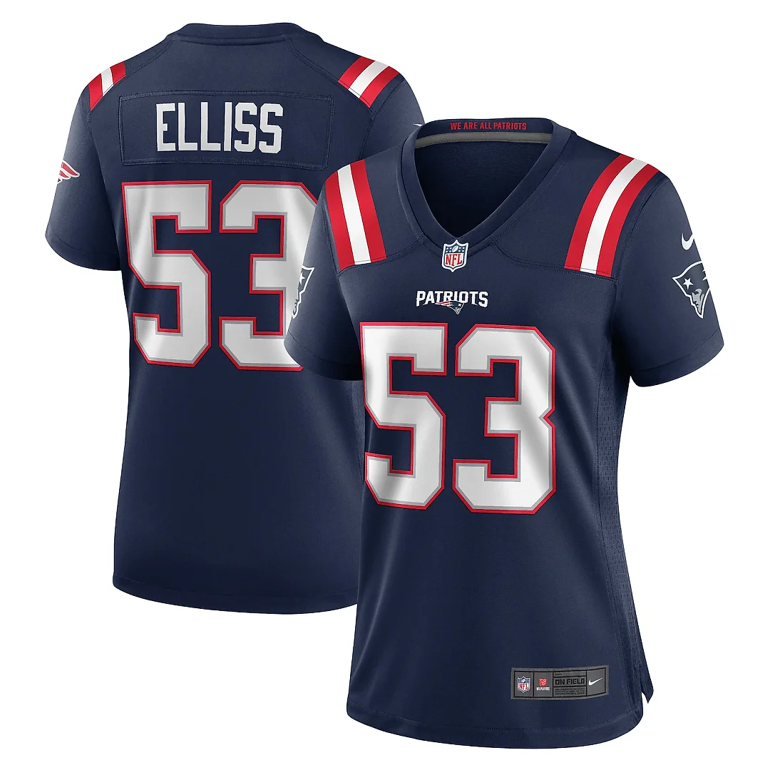 Zennovawear Christian Elliss New England Patriots Women's Game Jersey - Navy