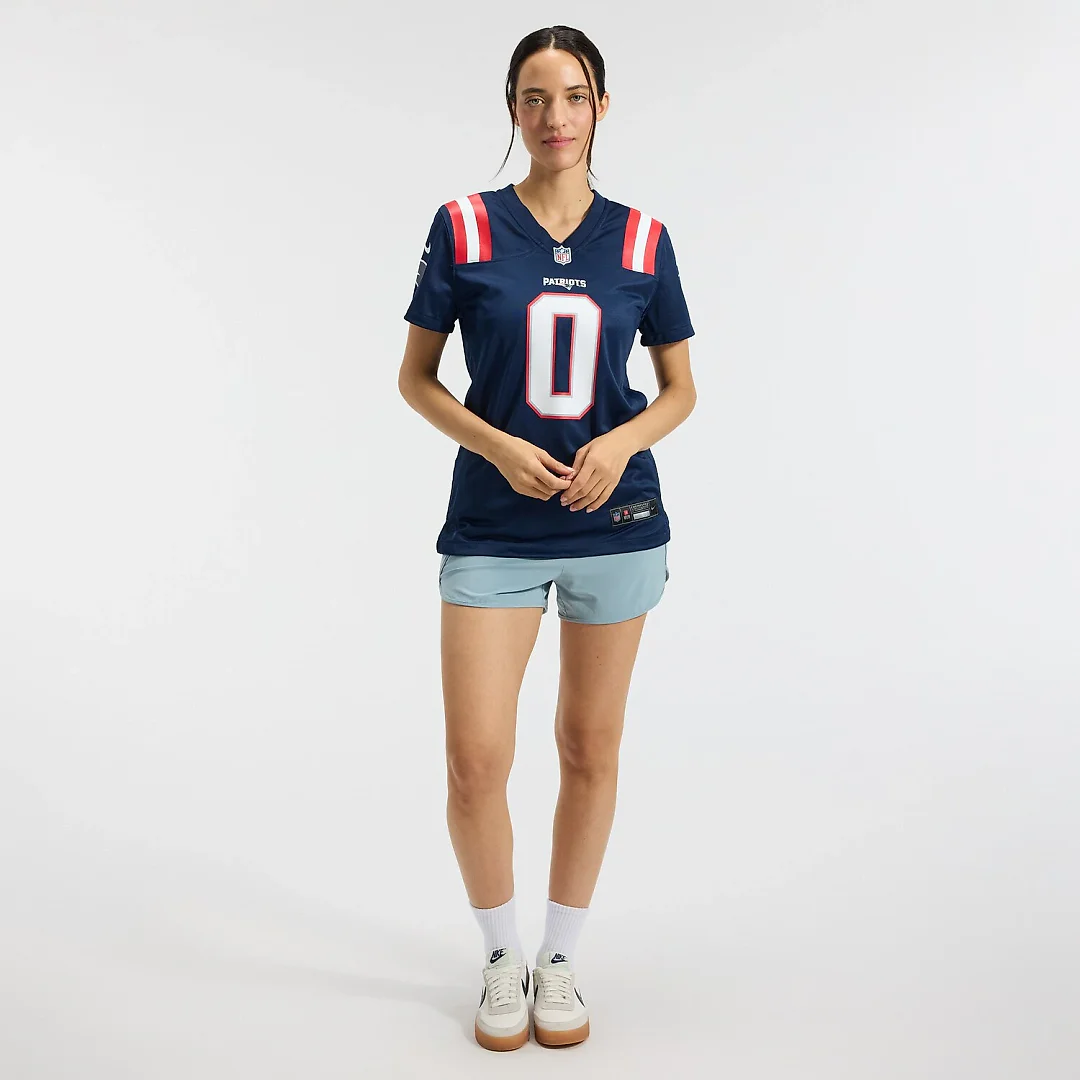 Zennovawear Christian Gonzalez New England Patriots Women's Team Game Jersey - Navy
