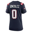 Zennovawear Christian Gonzalez New England Patriots Women's Team Game Jersey - Navy
