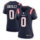 Zennovawear Christian Gonzalez New England Patriots Women's Team Game Jersey - Navy