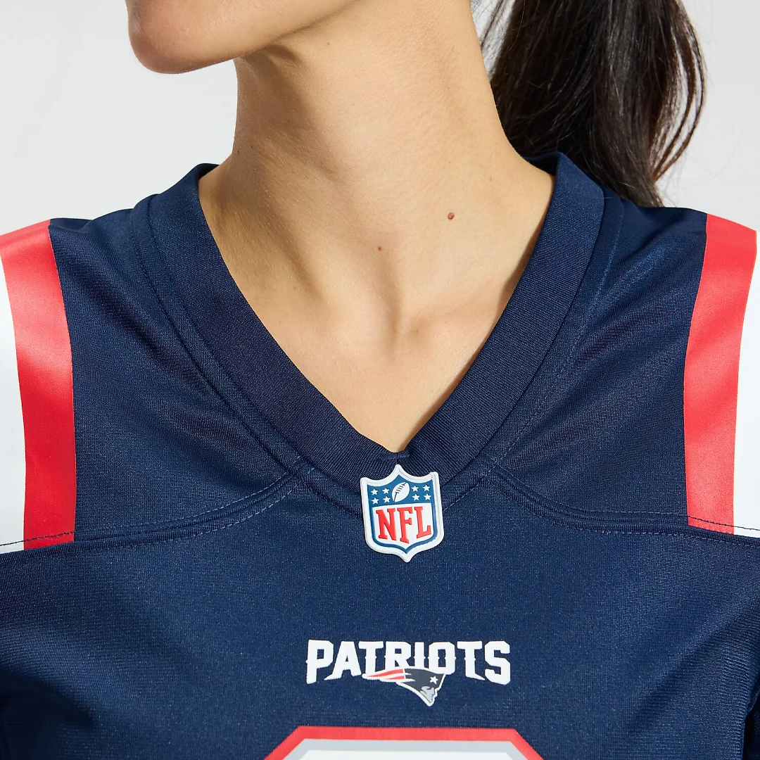 Zennovawear Christian Gonzalez New England Patriots Women's Team Game Jersey - Navy