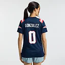Zennovawear Christian Gonzalez New England Patriots Women's Team Game Jersey - Navy