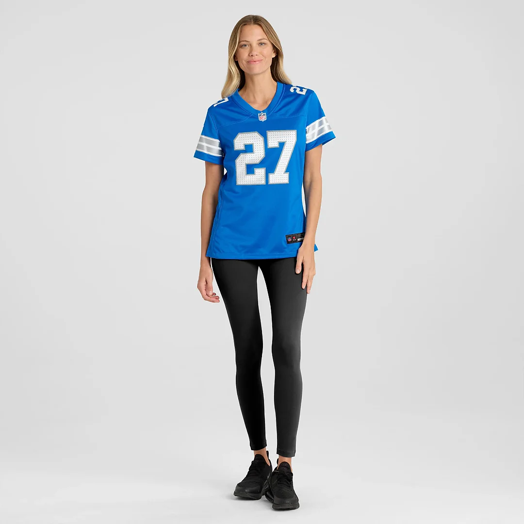 Zennovawear Christian Izien Detroit Lions Women's Team Game Jersey - Blue