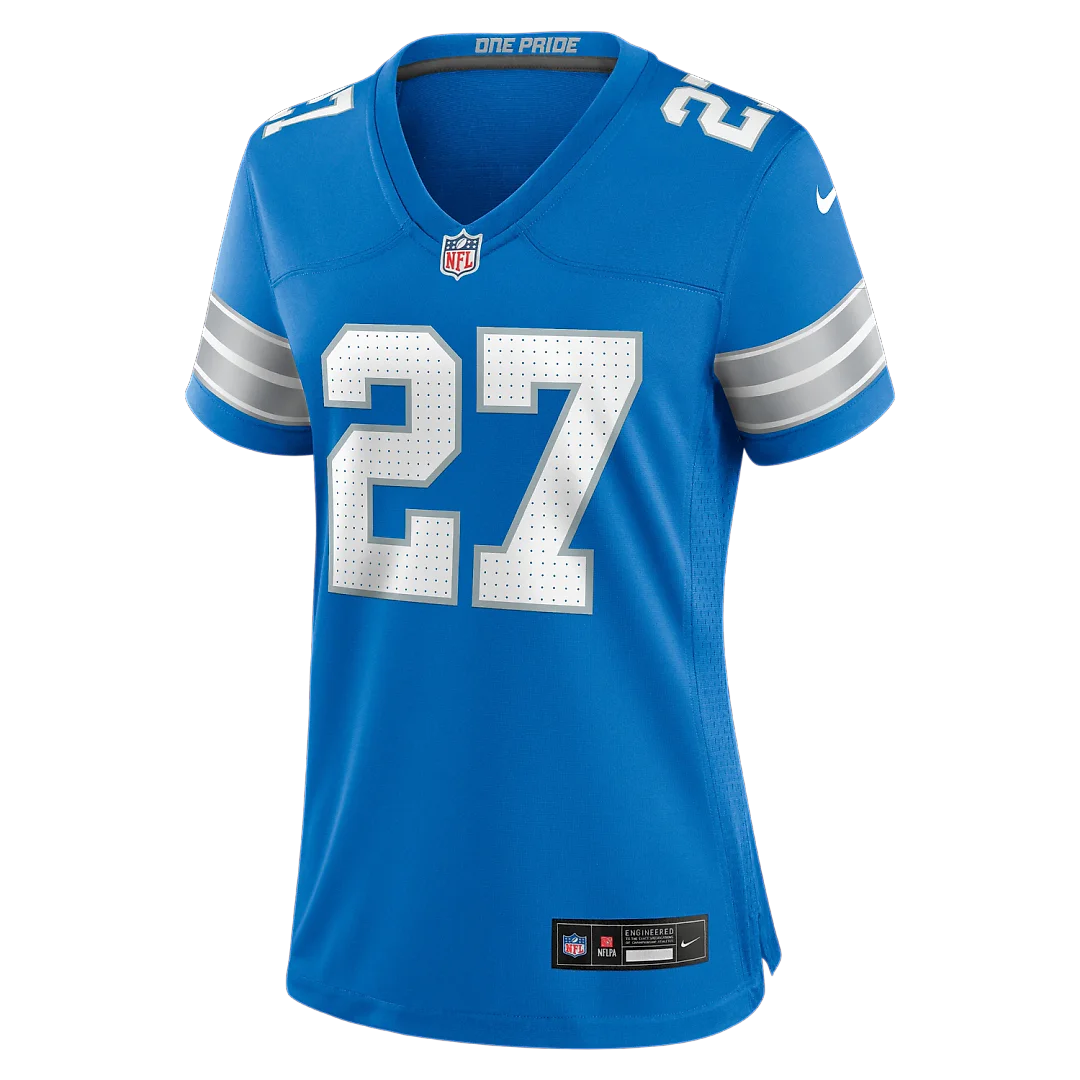 Zennovawear Christian Izien Detroit Lions Women's Team Game Jersey - Blue